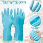36 Pair Reusable Household Gloves Long Rubber Dishwashing Gloves Kitchen Cleaning for Dishes Clean Gardening