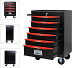 6-Drawer Steel Rolling Tool Cart with Wheels & Handle, Heavy-Duty Tool Chest Storage Cabinet for Garage and Workshop
