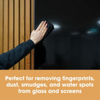 Furniture Clinic Pack of 10 Microfiber Cloths – Lint Free - Black Cleaning Cloths - Reusable and Washable