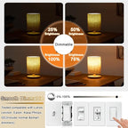 Edison Bulbs, E26 Led Bulb 6W Dimmable, 5 Inch 2700K Soft White T10 Light Bulbs Equal 80 Watt, UL-Cert Vintage Antique Tubular Bulbs 800LM for Bathroom Vanity Light Wall Sconces - 9Pack