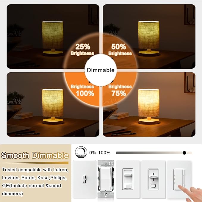 5 Inch Edison Bulb, 2700K Soft White E26 Led Bulb 6W Dimmable, 800LM T10 T9 Bulb Clear Glass Tubular Light Bulbs, AC 120V Equal 80 Watt Bulbs for Chandelier Pendant Wall Light - 6Pack