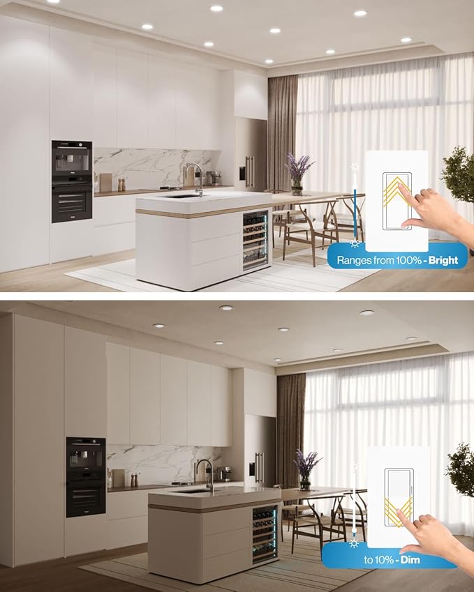 Sunco 12 Pack Recessed Lighting 6 Inch LED, Canless Ceiling Lights Slim with Junction Box, 850 LM, 14W (100W Equivalent), 3000K Warm White, Dimmable, Wafer Thin, 50000 Lifetime Hours ETL.