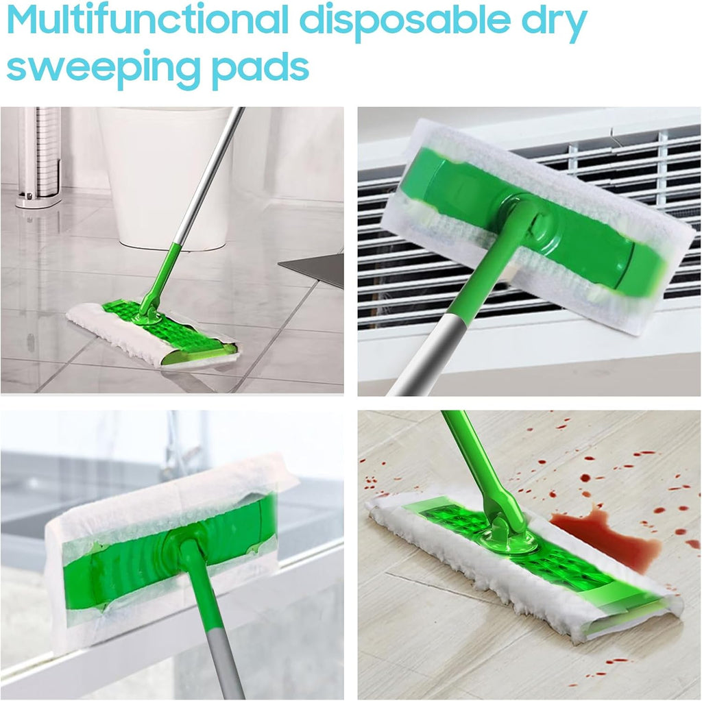 AIR U+ Upgraded Heavy Duty Pet Dry Sweeper Pads for Swiffer Dry Sweeping Cloths Refills, 60 Count