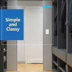 LIDER Matte Finish Lighted Double Switch with Screwless Wall Plate, Combination Frameless Decorator Switch with Locator Light, Ground Terminal Single Pole, 15A 120V, UL Listed, White, 2 Pack