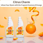 Floor Cleaner Compatible with Roborock, Eufy, Dreame, iRobot Roomba Robot Vaccum and Mop, Wet Dry Vacuums and Wetjet Mops, 16.9 FL.oz, Concentrate, Dilution Ratio 1:200, Orange Scent