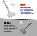 WORKPRO 3-inch SDS Plus Chisel, Cranked Angled Bent Tile Removal Chisel for Tile, Laminate Floor, Wall Moldings, Compatible with SDS-Plus Tools