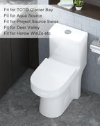 2-Inch Toilet Flush Valves, Dual Flush Valve Toilet Repair Kit Compatible with One Piece Toilets Top Push Button Valve, 10.8" Height