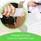 Towels N More 24 Pack 16x19 Bar Mop Towels White Absorbent Cotton Kitchen Towels - Quick Drying Towels - for Home, Restaurant, Bar Glass Cleaning Towels, Chef/Cook Etc. 30 oz