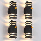 Dusk to Dawn Sensor Outdoor Wall Lights 4 Pack, Up and Down Lights Outdoor Wall Sconces, Aluminum Waterproof Outside Lights for House Porch Hallway Patio Garage