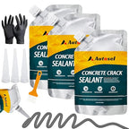 Concrete Crack Filler, Exterior Cement Crack Filler, Self-Leveling Cement Crack Repair Sealant, Fast Drying, Effectively Repairs Cracks in Driveways, Patios, Sidewalks, and Asphalt Pavements - 3 pcs