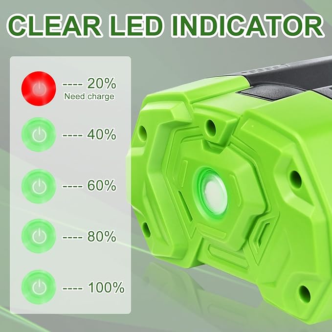 Replacement for EGO 56V Batttery 5.0Ah BA2800 BA2800T BA4200 BA1400 BAT1400T BA5600T Compatible with EGO 56V Power Tools Lawn Mower, Leaf Blower, Chainsaw
