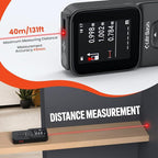 LifeBasis Stud Finder 5 in 1 Wall Scanner for Metal, Wood, Pipe, AC Wires, Measuring Tool for Length, Area, Volume, Stud Beam Detector USB Moisture Meter with Thermal Imager Screen and Alarm- Black