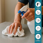 Premium Terry Towels for Cleaning - 600 lbs Pallet - 24x25 lbs. Box, 20”x20” - 100% Cotton Towels Cleaning Rags - White Terry Cloth Rags for Garage, Shop, Auto, Home & Janitorial Use