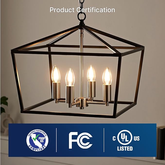 FLSNT 100W Equivalent LED Candelabra Bulbs, 800LM Dimmable LED Chandelier Light Bulbs, 2700K Soft White, E26 Base, 6 Pack UL Listed.