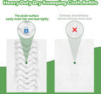 46-Pack Dry Sweeping Cloths for Swiffer Sweeper Heavy Duty Mop Pad Refills, Unscented, Cleaning Floors and Allergens, Strong Adsorption