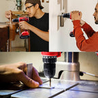 jar-owl Powerful Brushless Motor 21V Cordless Drill Set, 319 in-lb Torque, 0-1350RMP Variable Speed, 10MM 3/8'' Keyless Chuck, 25+1 Clutch, 1.5Ah Li-Ion Battery & Charger for Home Tool Kit