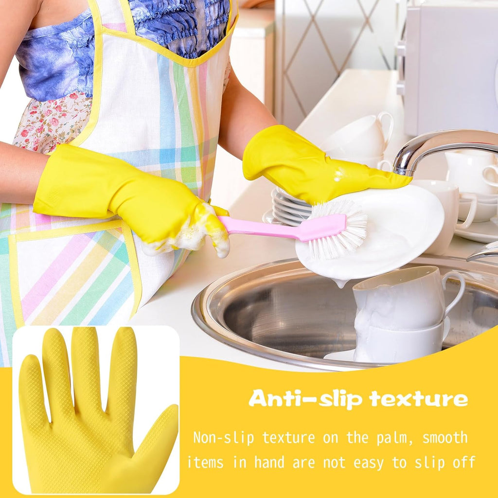 36 Pair Reusable Household Gloves Long Rubber Dishwashing Gloves Kitchen Cleaning for Dishes Clean Gardening
