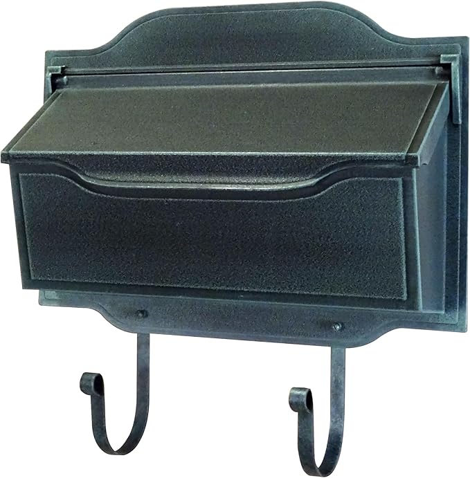 Special Lite Contemporary Horizontal Wall Mount Mailbox - Verde Green Aluminum Mailbox for Wall Mount - SHC-1002-VG