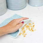 ELYN Swedish Dishcloths, Reusable & Washable Sponge Cloths, Absorbent Cleaning Paper Towels for Kitchen, Dishes, Counters and More, 5 Pack, Assorted Magnolia & Gingham Patterns