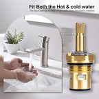 Faucet Cartridge Compatible with American Standard 994053-0070A or 994053-0070A/H Bath & Kitchen Faucet Replacement Valve Cartridge, 4z-24h Hot and Cold Replacement Stem, Brass