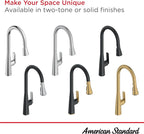 American Standard 1048800000 Aspirations Touchless Pull-Down Kitchen Sink Faucet, 1.8 GPM, Polished Chrome