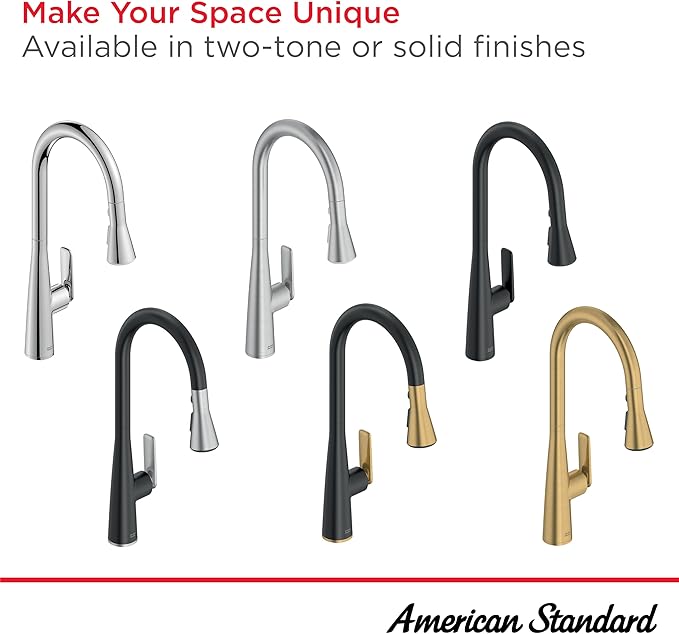 American Standard 104880GN00 Aspirations Touchless Pull-Down Kitchen Sink Faucet, 1.8 GPM, Brushed Gold