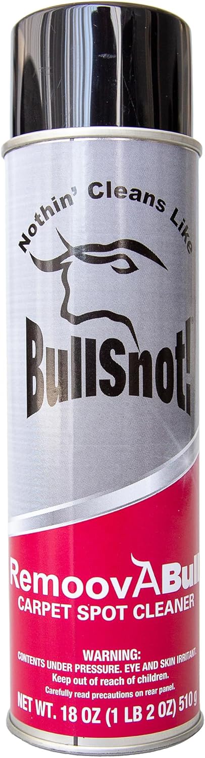 RemoovABull Carpet & Upholstery Stain Remover – Fast Acting, Powerful Cleaner for Oil, Grease, Dirt, Coffee, Urine & More – Ideal for Car Interiors, Fabrics, & Carpets – Made in the USA