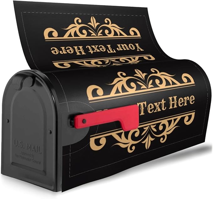 Personalized Magnetic Mailbox Covers Custom Picture/Photo/Text Street Magnetic Mailbox Covers for Garden Yard Home Decor Outdoor