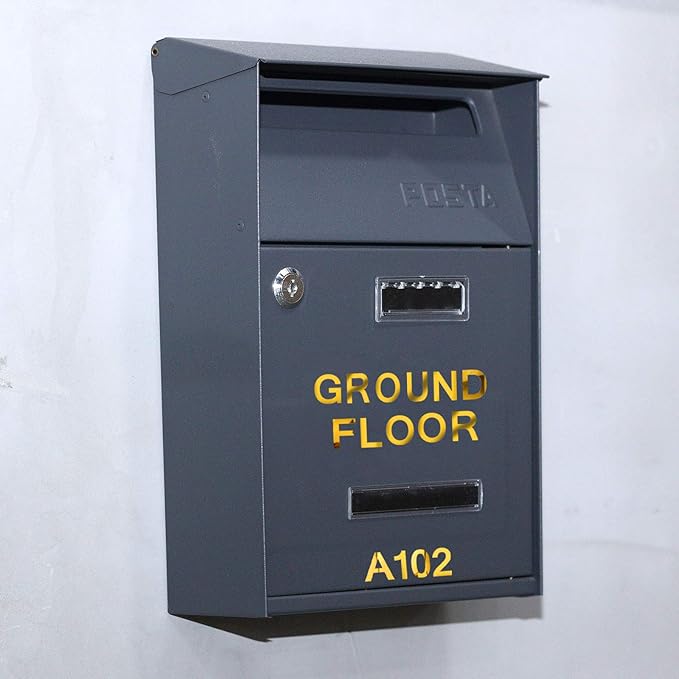 Outus 8 Sheets Vinyl Letter Stickers Self Adhesive Mailbox Numbers Alphabet Stickers Stick on Letters for Christmas Stockings Scrapbook Bulletin Board School Business(2 Inch,Gold)