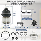 RP46463 Cartridge Replacement for Delta 17 Sereis Tub and Shower Dual Function Handle (2006-Present), Temperature and Volume Control, Fits Delta R10000 Series Valve, Includes RP22734 Bonnet Nut