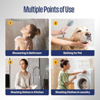 Westinghouse Natural Gas Tankless Water Heater Outdoor Installation Max 8.1 GPM 180,000 BTU, Temp Self Modulating Non Condensing High Efficiency Water Heater for House or Commercial, APOLO Performance