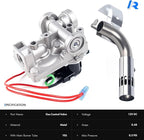 93844 & 91638 | RV Water Heater Solenoid Gas Control Valve w/Main Burner Tube Fit for Dometic Atwood 6 Gallon Water Heater GCH6-XX, GC6A-XX, GH6-XX, G6A-XX, GCH6A-XX, GC6AA-XX