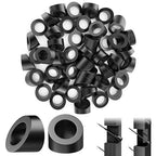 CKE 50 Pack Black 5/16" ID Angle Beveled Washer 25 30 35 Degree for 1/8" 5/32" 3/16" Stair Cable Railing Kit for Wood Metal Post, T316 Stainless Steel 30 Degree Cable Railing Angle Washers BCR17