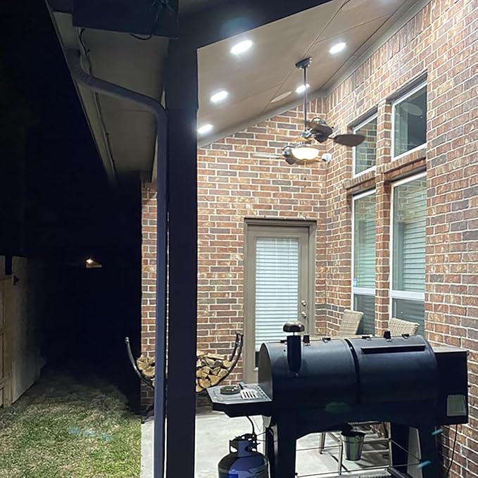 12 Pack Recessed Lighting 6 Inch LED Ceiling Lights with Junction Box, 6000K Canless Recessed LED Can Lights, 12W 110W Eqv, 1050LM High Brightness LED Lights