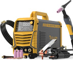 TOOLIOM 220A Cold TIG Welder with DC Pulse, 7 In 1 Cold Spot Lift TIG/Stick Welder with IGBT Inverter, 110&220V Welding Machine with Large Digital Display 2T/4T/4T PRT Mode TIG Welding Equipment