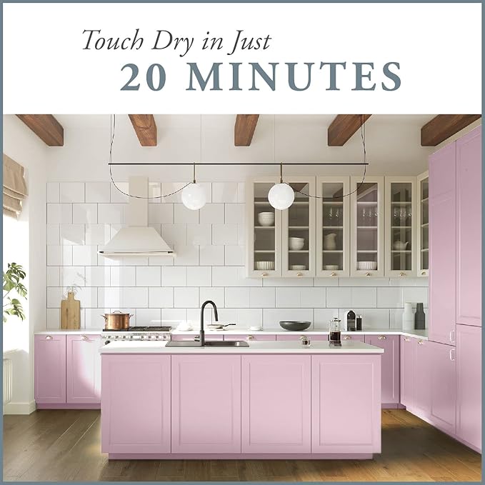 AMY HOWARD AT HOME Chalk-Based One Step Paint for Furniture, Cabinetry, Decor, Finish, and More | No Stripping, Sanding, or Priming | Ultra-Light Base | 16 Ounce | Palmer Pink