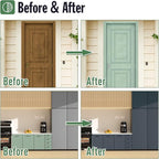 DWIL Matte Finish Furniture Paint - 5 Oz Wood Paint for Cabinets, Doors, Tables, and Dressers Refinishing - Water-Based, Non-Toxic & Odorless, Easy to Apply(Bronze blue)-Trial Pack