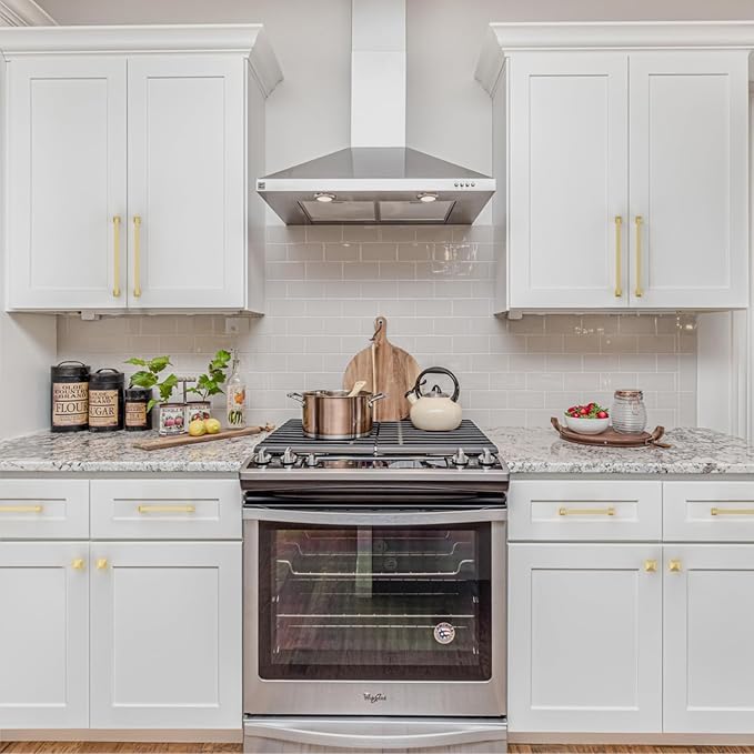 10 Pack 7 Inch Gold Cabinet Pulls - Kitchen Handles for Cabinets