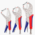 Workpro 3-piece Jaw Locking Pliers (10 Inch Curved Jaw, 7 Inch Curved Jaw, 6-1/2 Inch Straight Jaw)