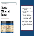 Dixie Belle Paint Company Chalk Finish Furniture Paint - Cobalt Blue (16oz) - Matte Vibrant Blue Chic Chalk Mineral DIY Furniture Paint