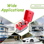 30A 12V-24V Automatic Reset Circuit Breaker with Cover Stud Bolt for Battery Chargers Trucks Car Engines and More(2pcs)