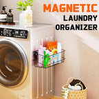 ULIBERMAGNET Magnetic Baskets, Large Capacity Metal Wire Mesh Basket Holder Organizer for Sundry Tool Storage, Magnetic Shelf for Garage, Laundry, Kitchen, Workshop, Cabinet(2 Pack)