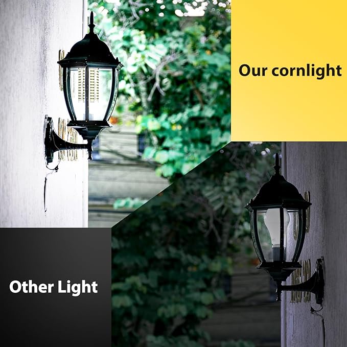 4 pack 120W LED Corn Light Bulb(1200W Equivalent ) ,Commercial Grade DayLight 5000K E26/E39 15900LM Medium Mogul Base LED Lamp,Large Area Lights For Outdoor Indoor Garage Warehouse Factory Bay Light