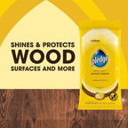 Pledge Expert Care Wood Wipes & Windex Ammonia-Free Glass Cleaning Wipes Bundle, 24ct Lemon Scent Wood Wipes & 25ct Ammonia-Free Glass Wipes for Surface Cleaning