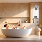 GASLAND 3.15" OD Stainless Steel Direct Vent Wall Thimble for Gas Tankless Water Heaters, Retractable Length from 4.7" to 7.0"