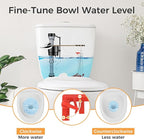 Universal Toilet Repair Kit for Inside Tank – Includes Adjustable Fill Valve & 2-Inch Flapper, Quiet & Easy Installation (Black, 2-Pack)