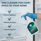 EvaClean PurClean All Purpose Cleaner – Ready to Use, 2-Pack Spray Bottles 32 FL Oz. Each, Biodegradable Degreaser, For Hospitals, Hotels, Schools, Daily Use, Mop, Spray, Wash, Lemon Scent