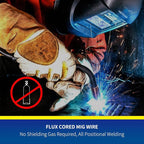 Flux Core Welding Wire, E71T-GS .035" 2-Pound Spool Gasless Mild Carbon Steel Mig Welding Wire - 1Pack