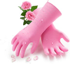 Vgo... Household Cleaning Gloves,Double-layer,Lined Dishwashing Gloves,Long Sleeves for Kitchen,Bathroom Cleaning(TP1117)