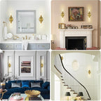 Gold Wall Sconce for Bathroom Hardwired, 20.5" Brass Wall Sconces, Linear Sconces Wall Lighting Double-Lights, Bathroom Lighting Fixtures over Mirror, Tube Bath Vanity Light for Living Room, Bedroom